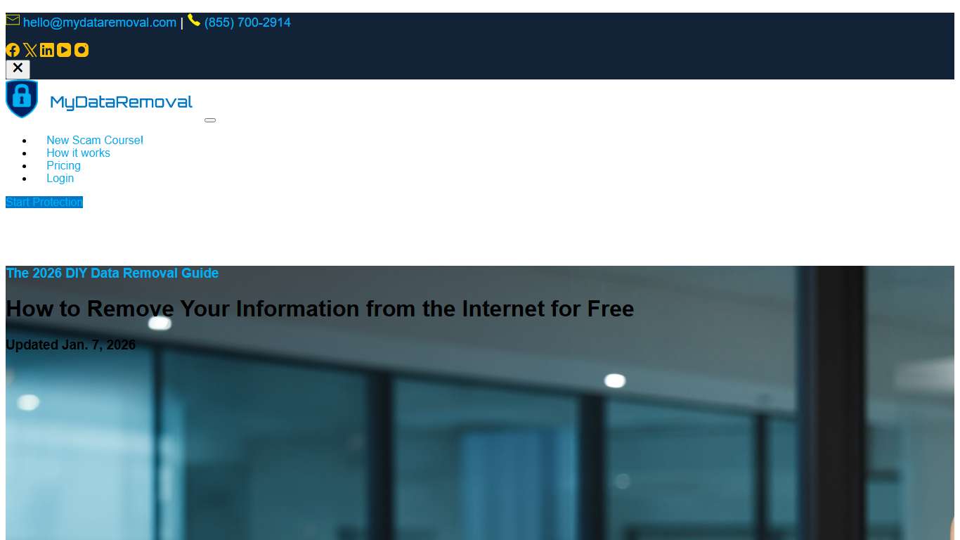 How to Remove Your Data From the Internet for Free? 2026 DIY Guide