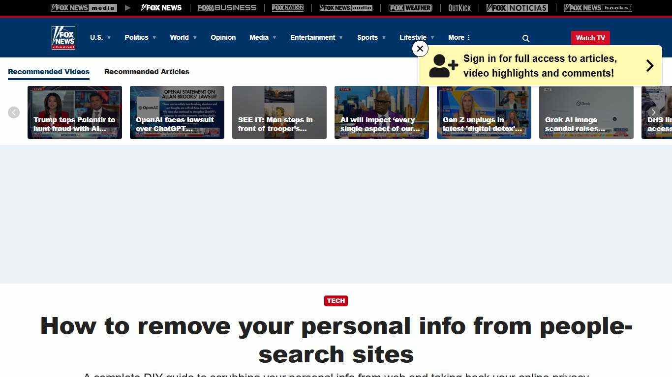 How to remove your personal information from people-search sites in 2025 | Fox News