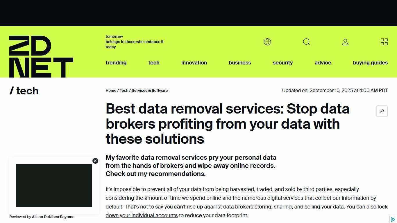 The best data removal services of 2026: Delete yourself from the internet | ZDNET