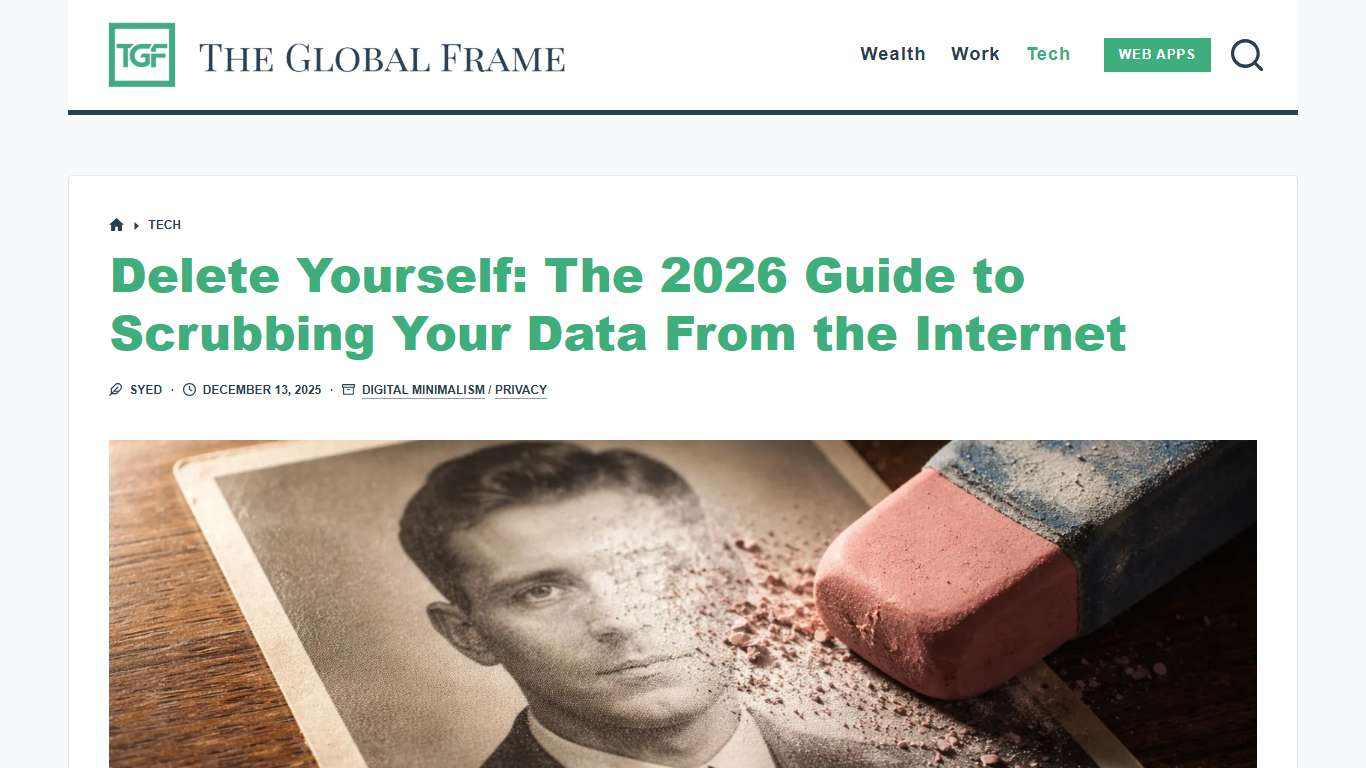 How to Delete Yourself From the Internet (2026 Step-by-Step)